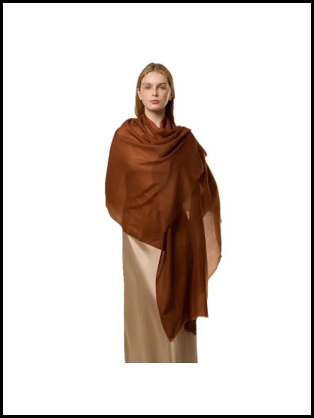100% Cashmere Shawl Wrap, Extra Large Featherlight Sheer Scarf, Luxurious Gift